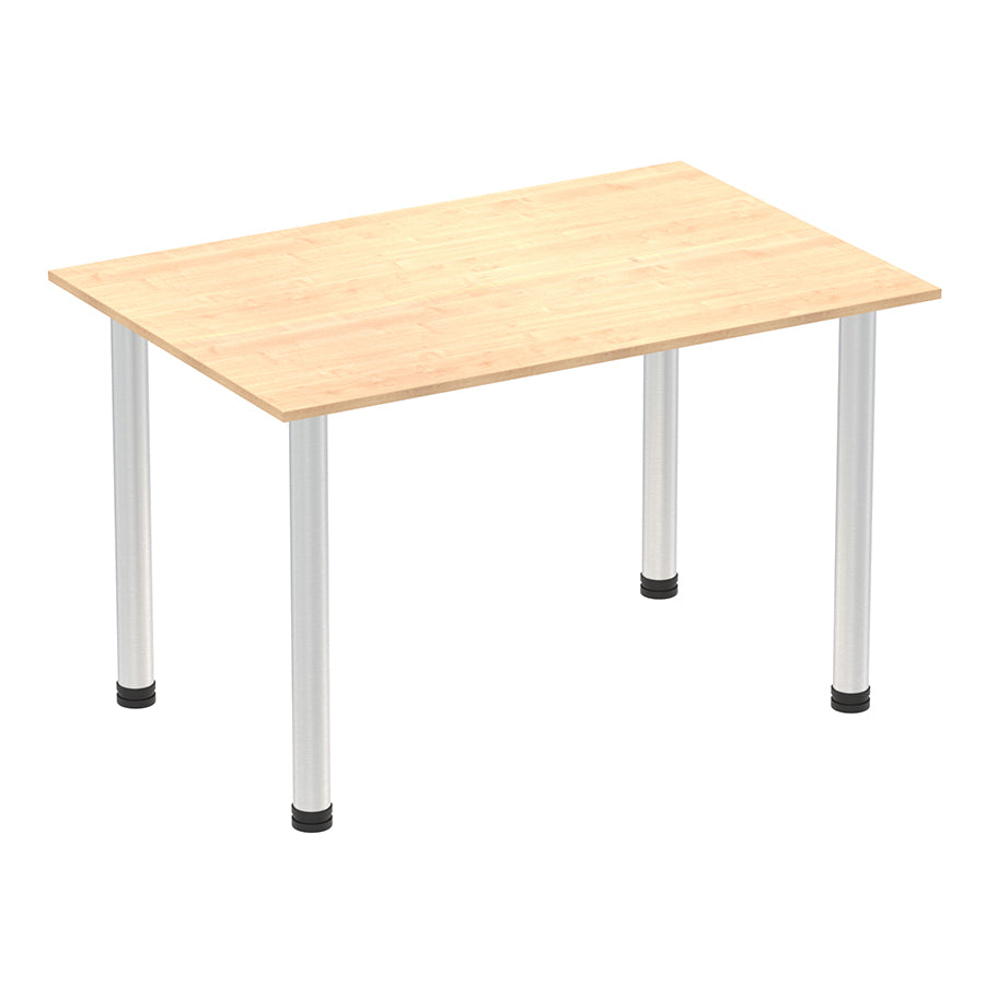 Impulse Straight Table With Post Leg