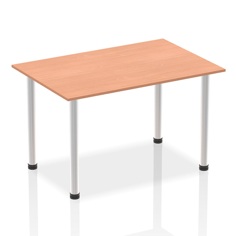 Impulse Straight Table With Post Leg
