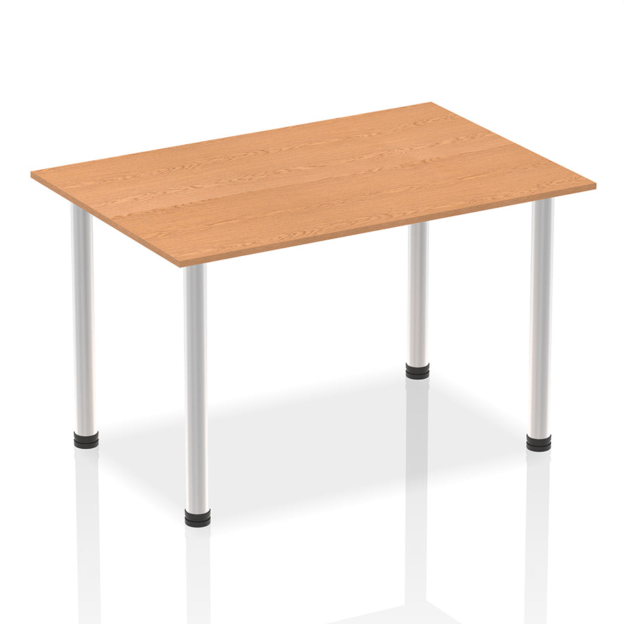 Impulse Straight Table With Post Leg