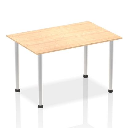 Impulse Straight Table With Post Leg
