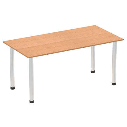 Impulse Straight Table With Post Leg