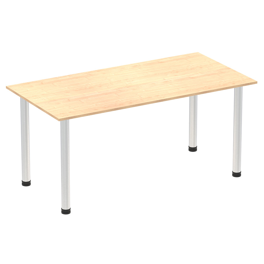 Impulse Straight Table With Post Leg
