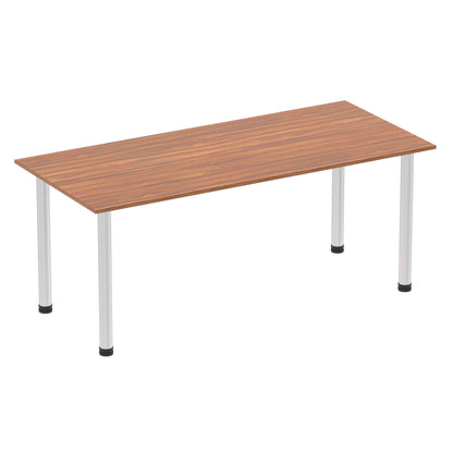 Impulse Straight Table With Post Leg