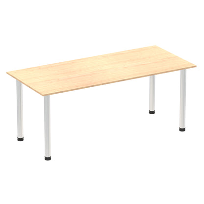 Impulse Straight Table With Post Leg