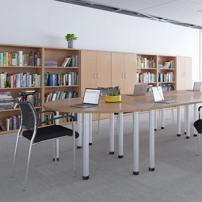 Impulse Semi-Circle Table With Post Leg