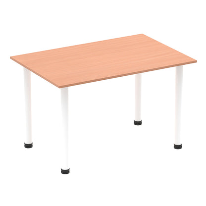 Impulse Straight Table With Post Leg