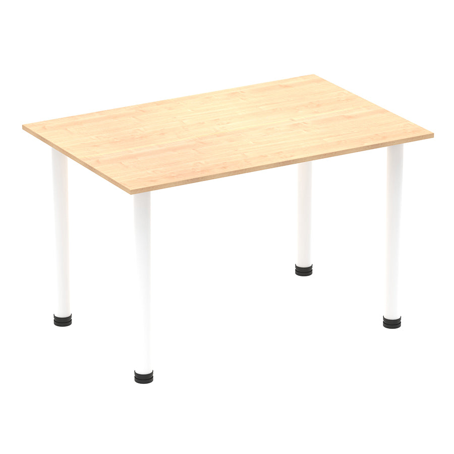 Impulse Straight Table With Post Leg