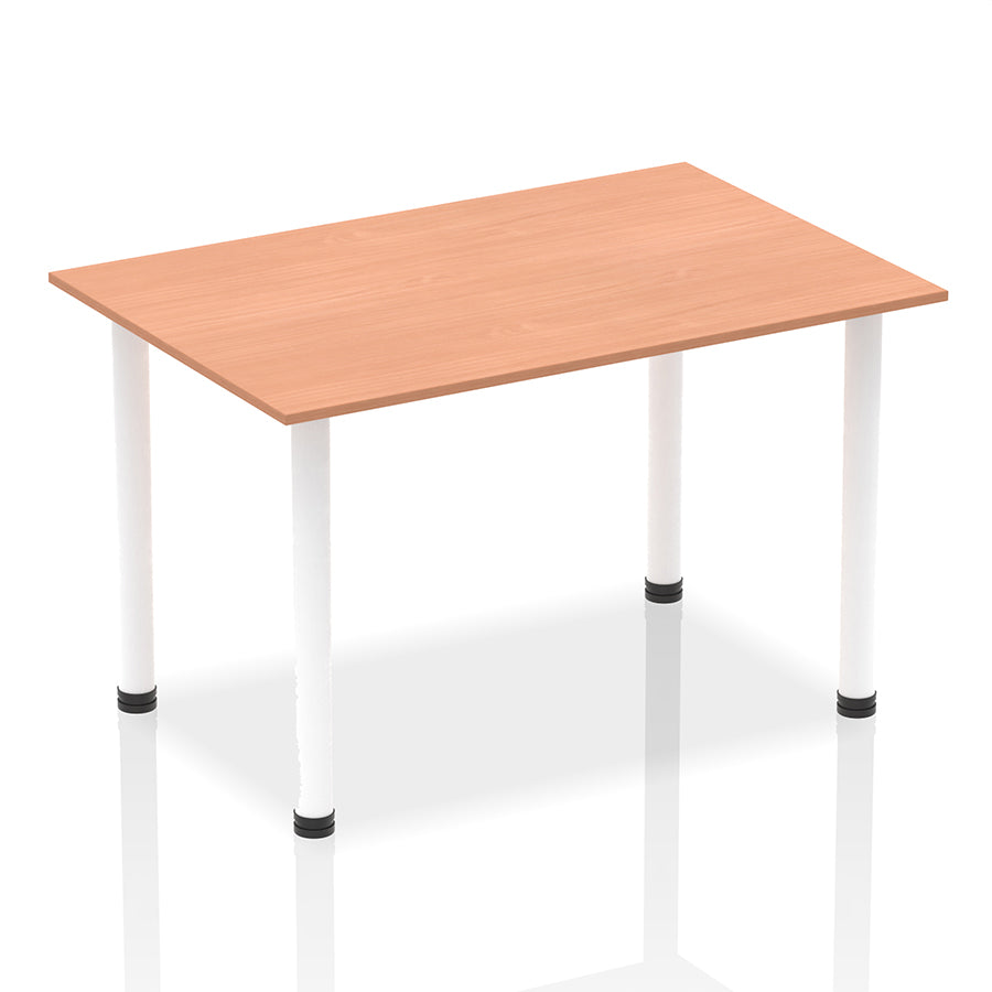 Impulse Straight Table With Post Leg