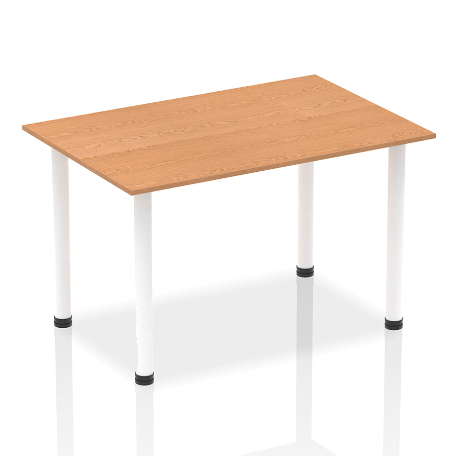Impulse Straight Table With Post Leg