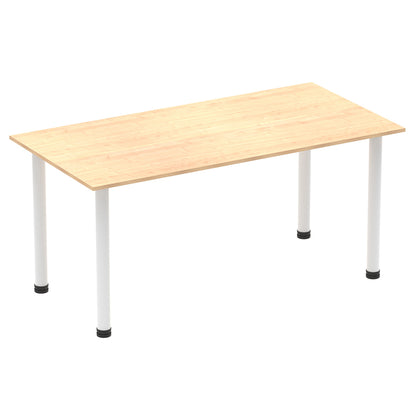 Impulse Straight Table With Post Leg