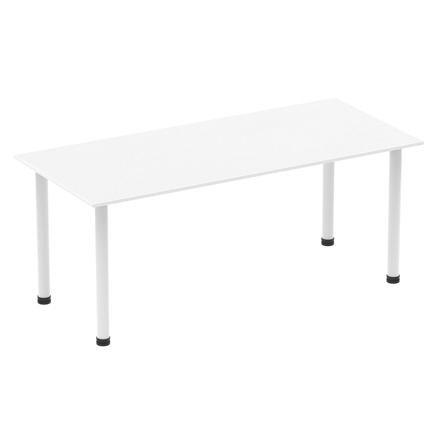 Impulse Straight Table With Post Leg