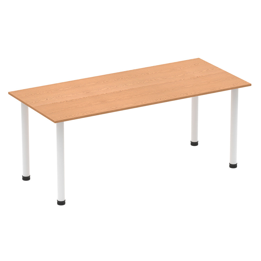 Impulse Straight Table With Post Leg