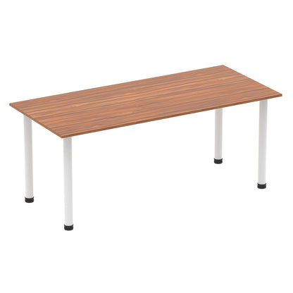 Impulse Straight Table With Post Leg