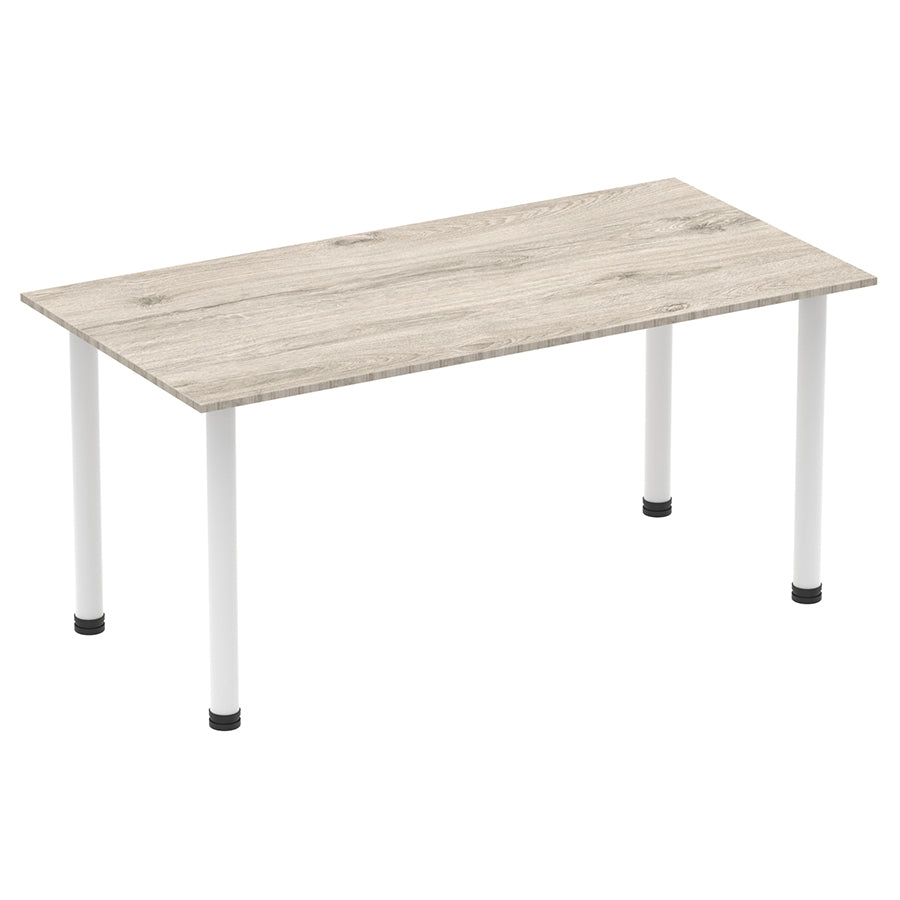 Impulse Straight Table With Post Leg