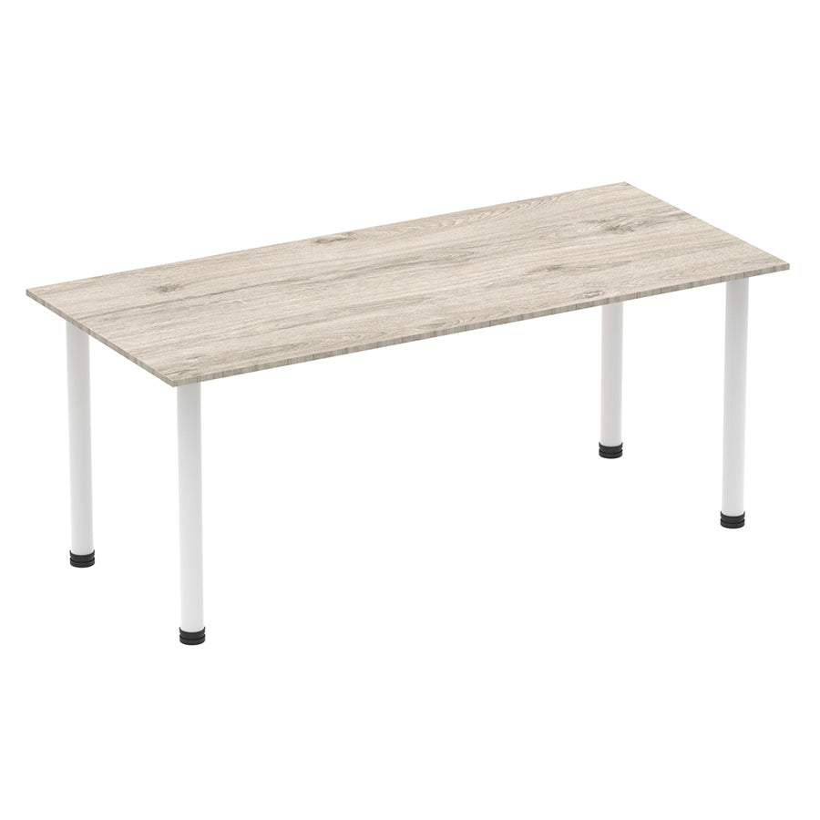 Impulse Straight Table With Post Leg