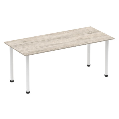 Impulse Straight Table With Post Leg