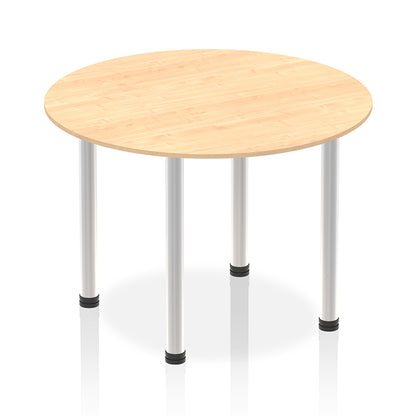 Impulse Round Table With Post Leg