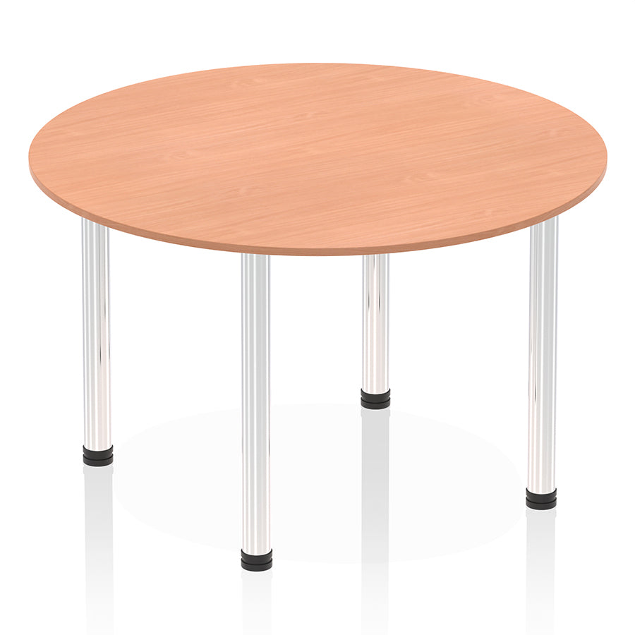 Impulse Round Table With Post Leg