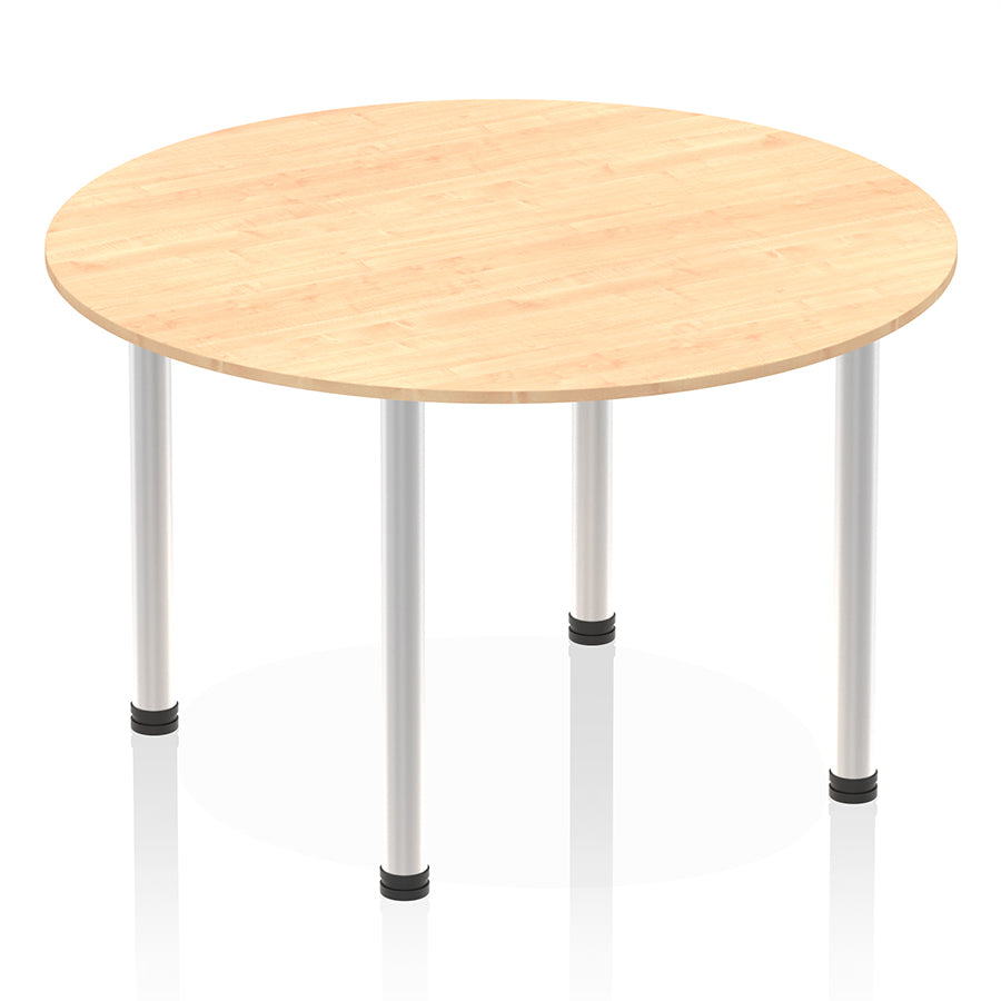 Impulse Round Table With Post Leg