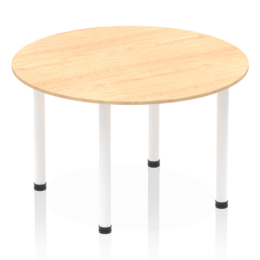 Impulse Round Table With Post Leg