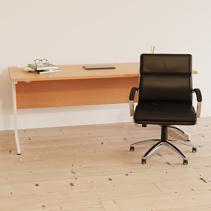 Impulse 1200mm Straight Desk Cable Managed Leg