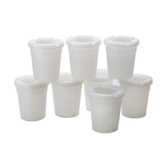 Clear Paint Pots - Set of 8