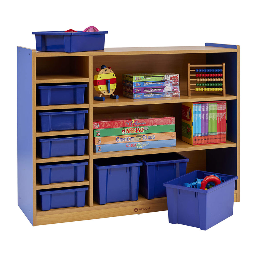 Small Multi Storage Unit Milan 3 Level Multi Storage Unit with 9 Blue Trays – Morleys (Bicester) Ltd