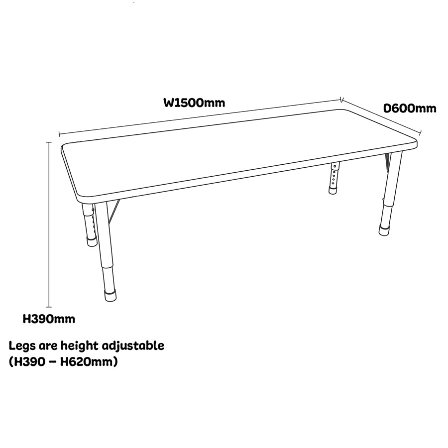 Modern Thrifty Rectangular Table
