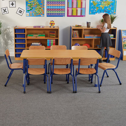 Milan Height Adjustable Rectangular Table
