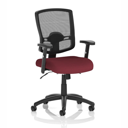 Portland II Medium Mesh Back Task Operator Office Chair with Arms
