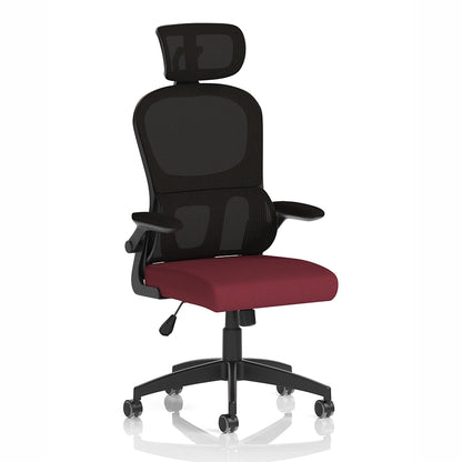 Iris Task Operator Mesh Back Fabric Seat With Headrest