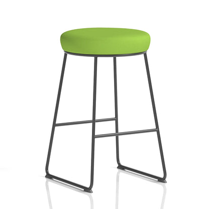 Turin Black Frame Stool