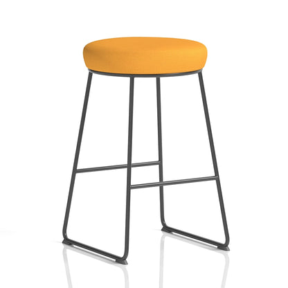 Turin Black Frame Stool