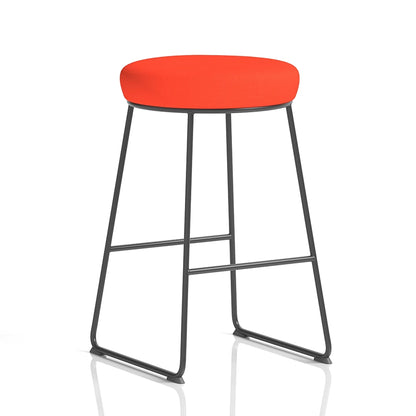 Turin Black Frame Stool