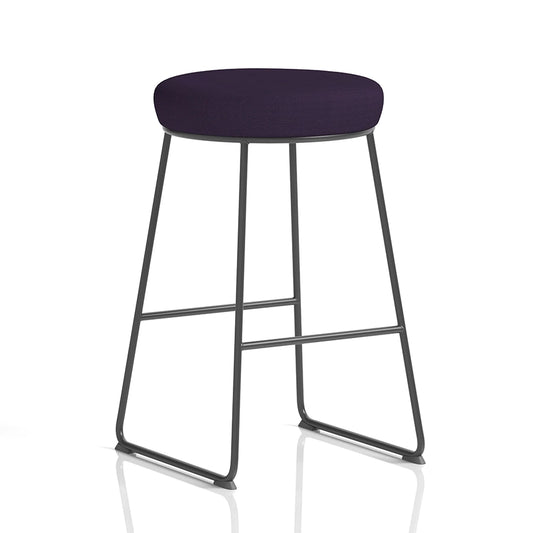 Turin Black Frame Stool