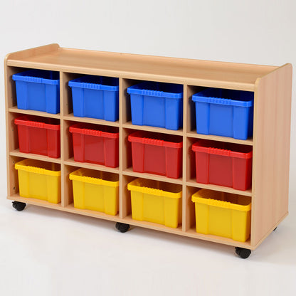 Kebrico 12 Deep Coloured Trays Storage Unit 138003.2 99040