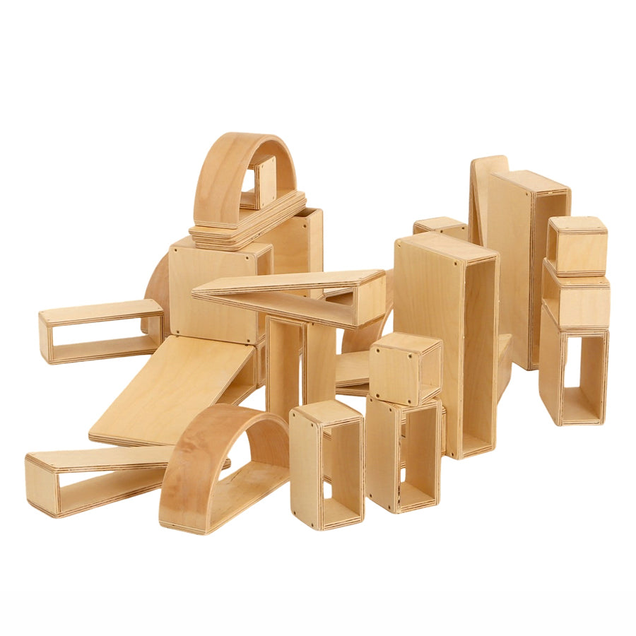 Kebrico Brico Wooden Hollow Building Blocks - Nursey Set of 30 139122.2 96200 1