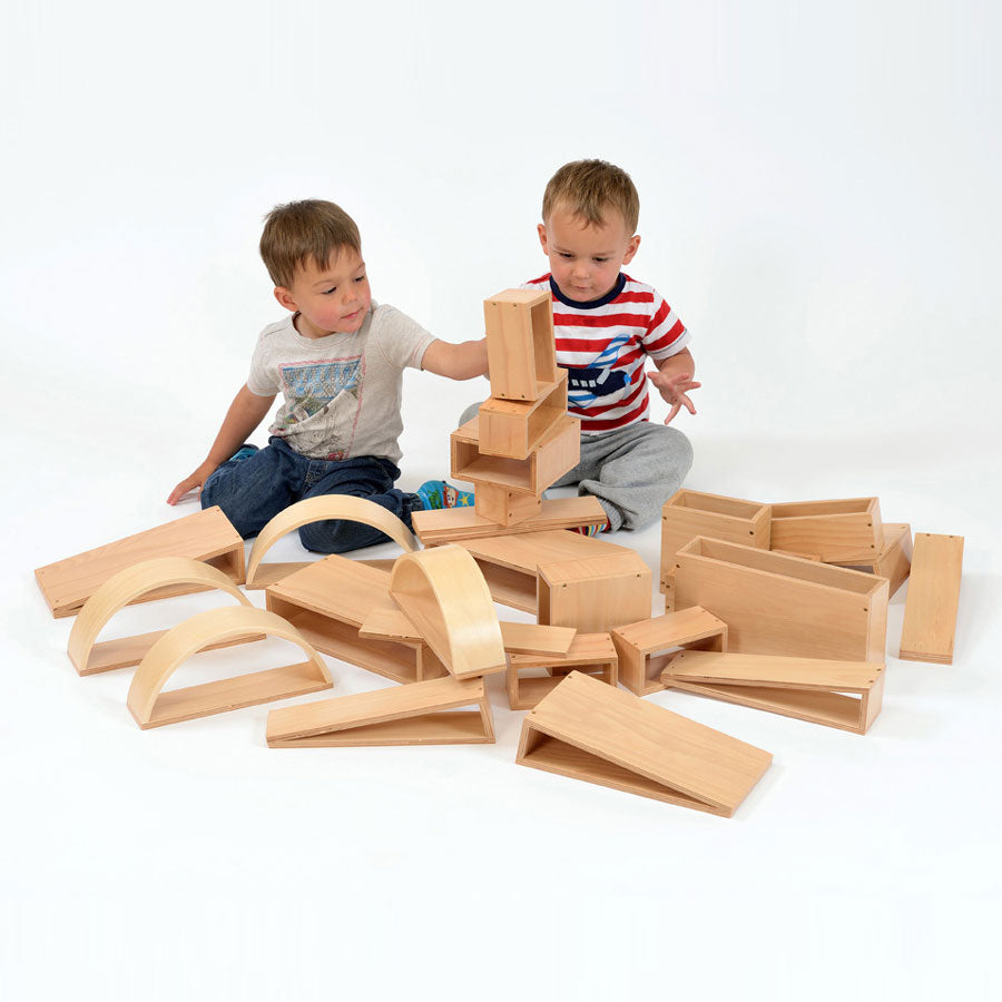 Kebrico Brico Wooden Hollow Building Blocks - Nursey Set of 30 139122.2 96200 Lifestyle Image