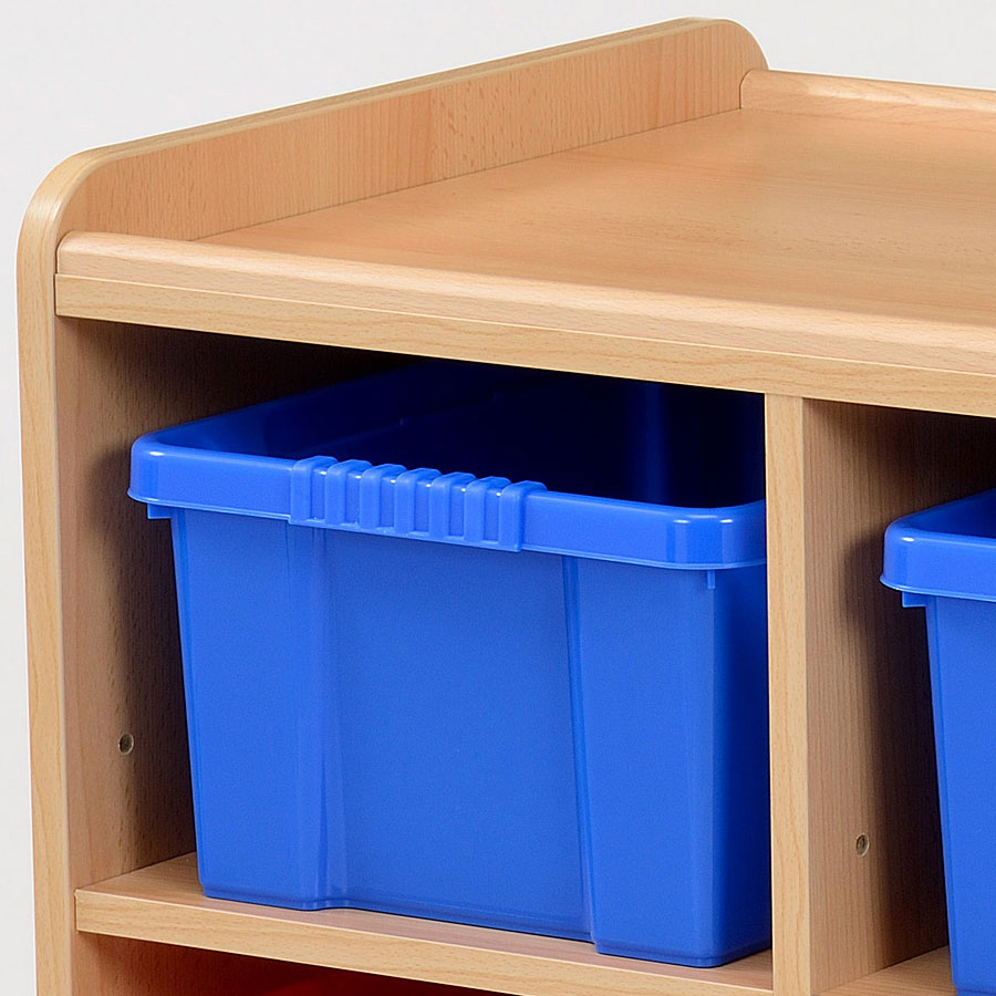 Kebrico Coloured Trays Storage Unit  Close Up