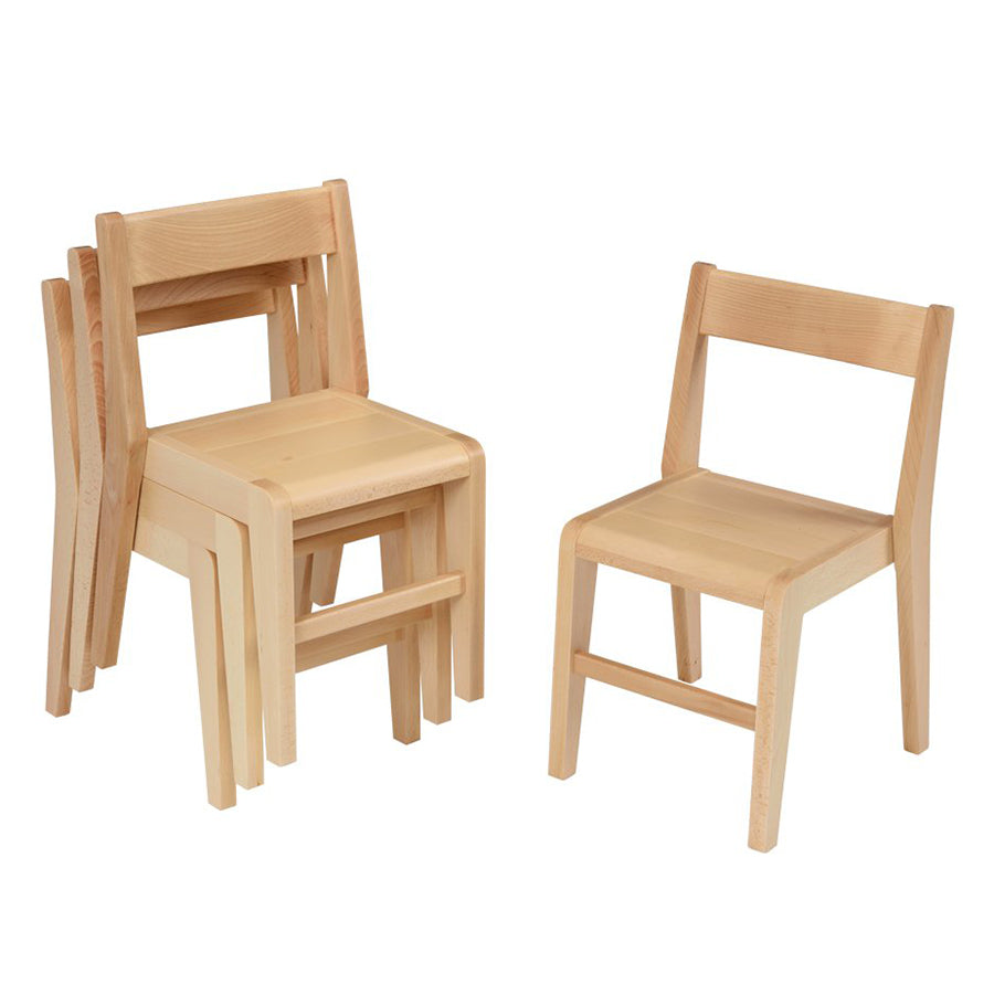 Kebrico Devon Beech Stacking Chair - Pack Of 2 136753.2 & 136754.2 CK30080 2