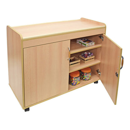 Kebrico Low Wooden Cupboard - H805mm 136573.2 99022 3