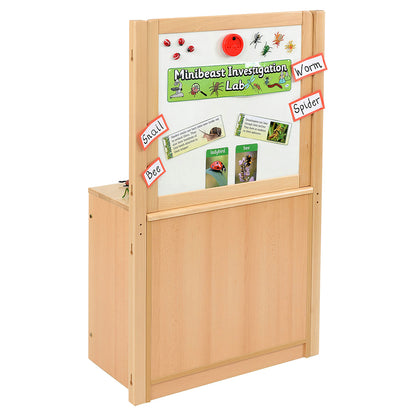 Kebrico Room Scene 2 Bay A4 4 Deep/ 4 Shallow Clear Tray Unit With Cork/Drywipe Divider 139732.2 98274 3