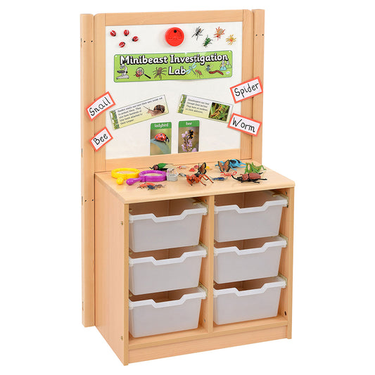 Kebrico Room Scene 2 Bay A4 6 Deep Clear Tray Unit & Cork/Drywipe Divider 139730.2 1