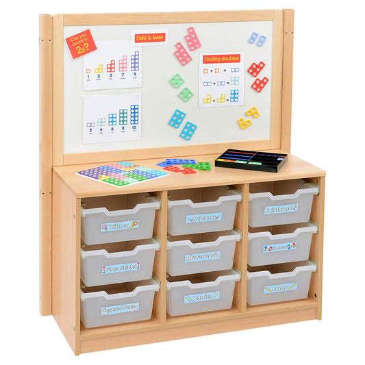 Kebrico Room Scene 3 Bay A4 9 Deep Clear Tray Unit With Cork/Drywipe Divider 139733.2 98275 1