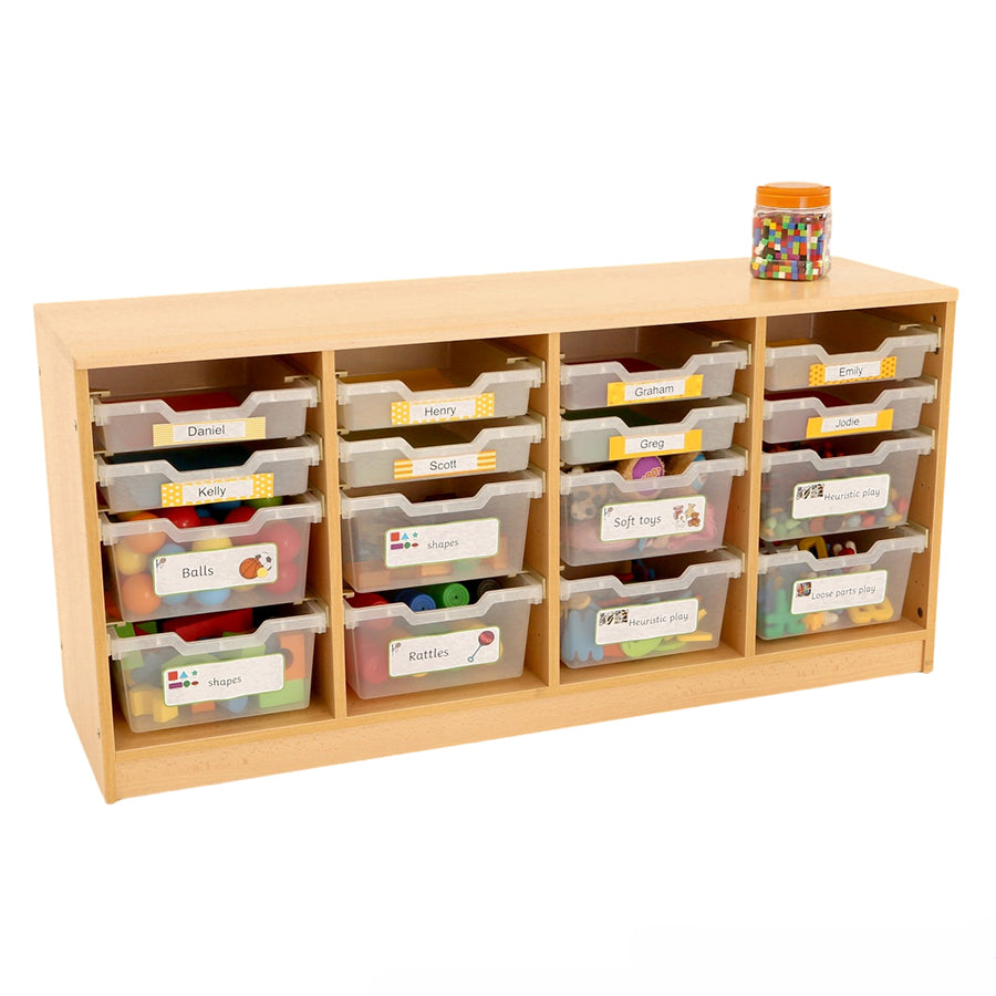 Kebrico Room Scene 4 Bay A4 8 Deep & 8 Shallow Clear Tray Unit 139729.2 98271 2