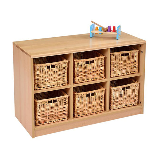 Kebrico Room Scene Tray Storage Unit With Wicker Baskets 139406.2 98238 1