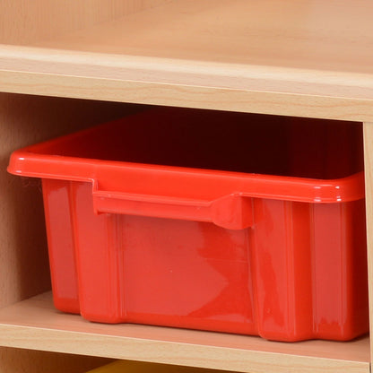 Kebrico Shallow Coloured Trays Storage Unit Close Up