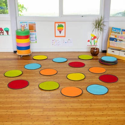 Kit For Kids Rainbow™ Circle Indoor/Outdoor Carpet Tiles with holdall - Pack of 30 BN0151 MM30020 3