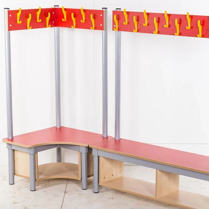 KubbyClass® Corner Coat Tidy & Single Coat Tidy Cloakroom Benches