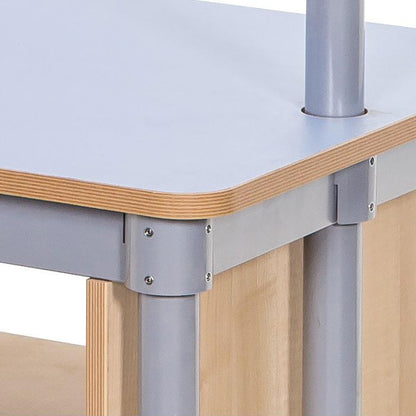 KubbyClass® Double Sided Coat Tidy Cloakroom Bench Edge Close Up